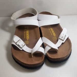 Birkenstock White Strappy Sandals